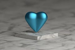 Blue shiny metallic heart. vector illustration Blue shiny metallic heart. vector illustration
