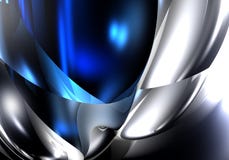 Blue&silver Metall 01 Royalty Free Stock Image