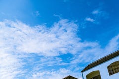 Blue sky and air white clouds background stock image Blue sky and air white clouds background stock image
