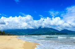 Blue Sky And Beach In Vietnam Stock Images