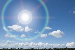 Blue Sky And Sun Ray Stock Photography Blue Sky And Sun Ray Stock Photography