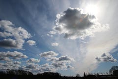 Blue sky with clouds background stock photo Blue sky with clouds background stock photo