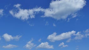 Blue sky and clouds 4k