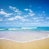 Blue sky and sea or ocean royalty free stock photography Blue sky and sea or ocean royalty free stock photography