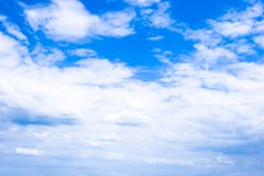 Blue Sky With Clouds Royalty Free Stock Photography Blue Sky With Clouds Royalty Free Stock Photography