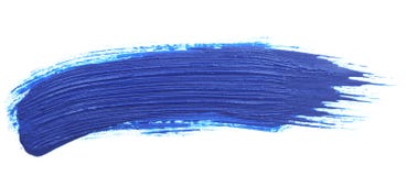 Blue Stroke Of The Paint Brush Stock Photos