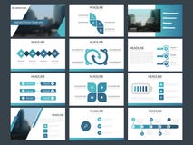 Blue triangle Bundle infographic elements presentation template. business annual report, brochure, leaflet, advertising flyer,