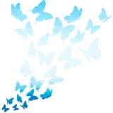 Blue triangle butterflies swirl. Flying butterfly pattern. butterfly on white background. flying butterflies vector illustration Blue triangle butterflies swirl. Flying butterfly pattern. butterfly on white background. flying butterflies vector illustration