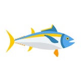Blue Tuna Fish Icon vector illustration Blue Tuna Fish Icon vector illustration