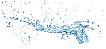Blue water splash isolated on white background stock photography Blue water splash isolated on white background stock photography