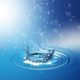 Blue water splash isolated on white background. 3d rendering vector illustration Blue water splash isolated on white background. 3d rendering vector illustration
