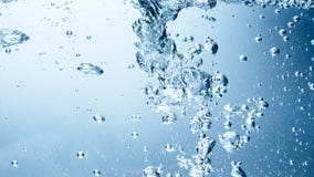 Blue water wave and bubbles royalty free stock photography Blue water wave and bubbles royalty free stock photography