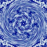 Blue and white hypnotic swirl winter pattern in blue gzhel color stock illustration Blue and white hypnotic swirl winter pattern in blue gzhel color stock illustration