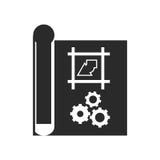 Blueprint il segno ed il simbolo di vettore dell'icona isolati sul backgrou bianco illustrazione di stock Blueprint il segno ed il simbolo di vettore dell'icona isolati sul backgrou bianco illustrazione di stock