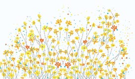 Blumenfahne mit Narzisse blüht nettes stock abbildung Blumenfahne mit Narzisse blüht nettes stock abbildung