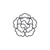 Blumengartennelkenlinie Ikonenkonzept Flaches Vektorzeichen der Blumengartennelke, Symbol, Illustration stock abbildung Blumengartennelkenlinie Ikonenkonzept Flaches Vektorzeichen der Blumengartennelke, Symbol, Illustration stock abbildung