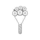 Blumenstrau? der Blumenikone Element des Valentinsgru?es ?des s-Tages, der Hochzeit f?r bewegliches Konzept und der Netz Appsiko vektor abbildung Blumenstrau? der Blumenikone Element des Valentinsgru?es ?des s-Tages, der Hochzeit f?r bewegliches Konzept und der Netz Appsiko vektor abbildung