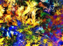 Blumenverzierung Filigrane auf abstraktem backgrond, Computercollage vektor abbildung Blumenverzierung Filigrane auf abstraktem backgrond, Computercollage vektor abbildung