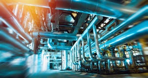 blur, blurred, pipe, pipeline, machine, interior, inside, plant, oil and gas