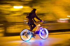 Cyclist in city stock photo. Image of town, grunge, rustic - 38853540