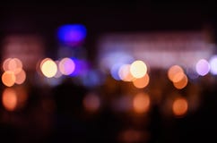 Blurred Lights From Night City Stock Photo