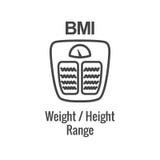 BMI / Body Mass Index Icon - image portraying weight balance royalty free illustration BMI / Body Mass Index Icon - image portraying weight balance royalty free illustration