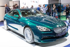 BMW Alpina bij IAA 2015 royalty-vrije stock foto's BMW Alpina bij IAA 2015 royalty-vrije stock foto's