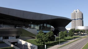 BMW World building at BMW headquarter Munich - MUNICH, GERMANY - JUNE 03, 2021