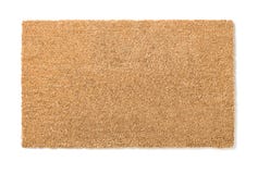 Boa vinda doce home vazia Mat Isolated da casa no branco imagem de stock Boa vinda doce home vazia Mat Isolated da casa no branco imagem de stock