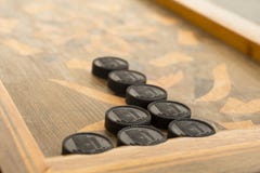 Board for a game of backgammon stock photography Board for a game of backgammon stock photography