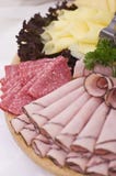 Board Of Ham And Meat Slices Royalty Free Stock Photography Board Of Ham And Meat Slices Royalty Free Stock Photography