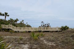 Boardwalk Across Sensitive Natural Area stock images Boardwalk Across Sensitive Natural Area stock images