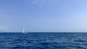 boat in ocean royalty free stock photography boat in ocean royalty free stock photography