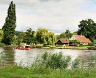 Boat On The River Royalty Free Stock Photos Boat On The River Royalty Free Stock Photos