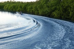 Boat ship wake prop wash sunset lake river royalty free stock photography Boat ship wake prop wash sunset lake river royalty free stock photography