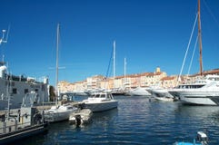 Boats Anchored Stock Photography Boats Anchored Stock Photography