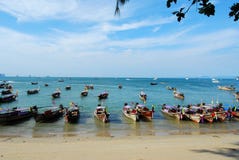 Boats At Ao Nang Beach Thailand Stock Image Boats At Ao Nang Beach Thailand Stock Image