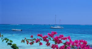 Boats At Trou Aux Biches Beach, Mauritius Island Stock Photography Boats At Trou Aux Biches Beach, Mauritius Island Stock Photography