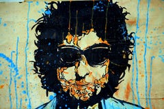 Bob Dylan graffiti art stock images Bob Dylan graffiti art stock images