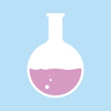Boccetta bianca su fondo blu Vettore eps10 dell'icona del becher Icona bianca del colpo o della bottiglia con l'interno e le boll royalty illustrazione gratis Boccetta bianca su fondo blu Vettore eps10 dell'icona del becher Icona bianca del colpo o della bottiglia con l'interno e le boll royalty illustrazione gratis