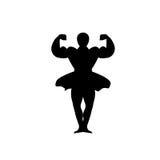 Bodybuilder dancer stock illustration Bodybuilder dancer stock illustration