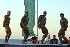 bodybuilding dykdubai för mästerskap 5 sky arkivfoton bodybuilding dykdubai för mästerskap 5 sky arkivfoton
