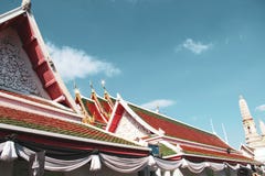 Boeddhistische Tempel in Bangkok, Thailand royalty-vrije stock afbeelding Boeddhistische Tempel in Bangkok, Thailand royalty-vrije stock afbeelding