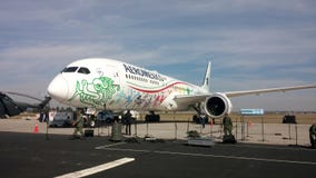 Boeing 787-9 Dreamliner stockbild Boeing 787-9 Dreamliner stockbild