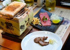 Boeuf fumé traditionnel de wagyu de barbecue images stock Boeuf fumé traditionnel de wagyu de barbecue images stock