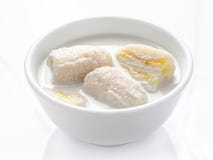 Boiled Banana In Coconut Milk, Thai Dessert.. Royalty Free Stock Image