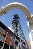 Bois Du Cazier, poprzednia kopalnia węgla, Marcinelle, Charleroi, Belgia zdjęcie stock Bois Du Cazier, poprzednia kopalnia węgla, Marcinelle, Charleroi, Belgia zdjęcie stock