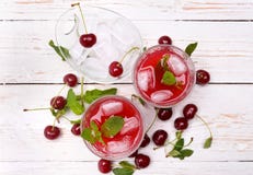 Boisson de cerise images stock Boisson de cerise images stock
