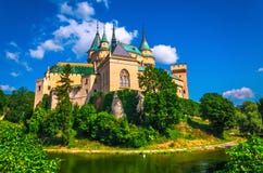 Bojnice castle in Slovakia royalty free stock images Bojnice castle in Slovakia royalty free stock images