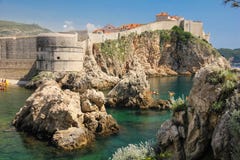 Bokar Fort And City Walls. Dubrovnik. Croatia Stock Images Bokar Fort And City Walls. Dubrovnik. Croatia Stock Images